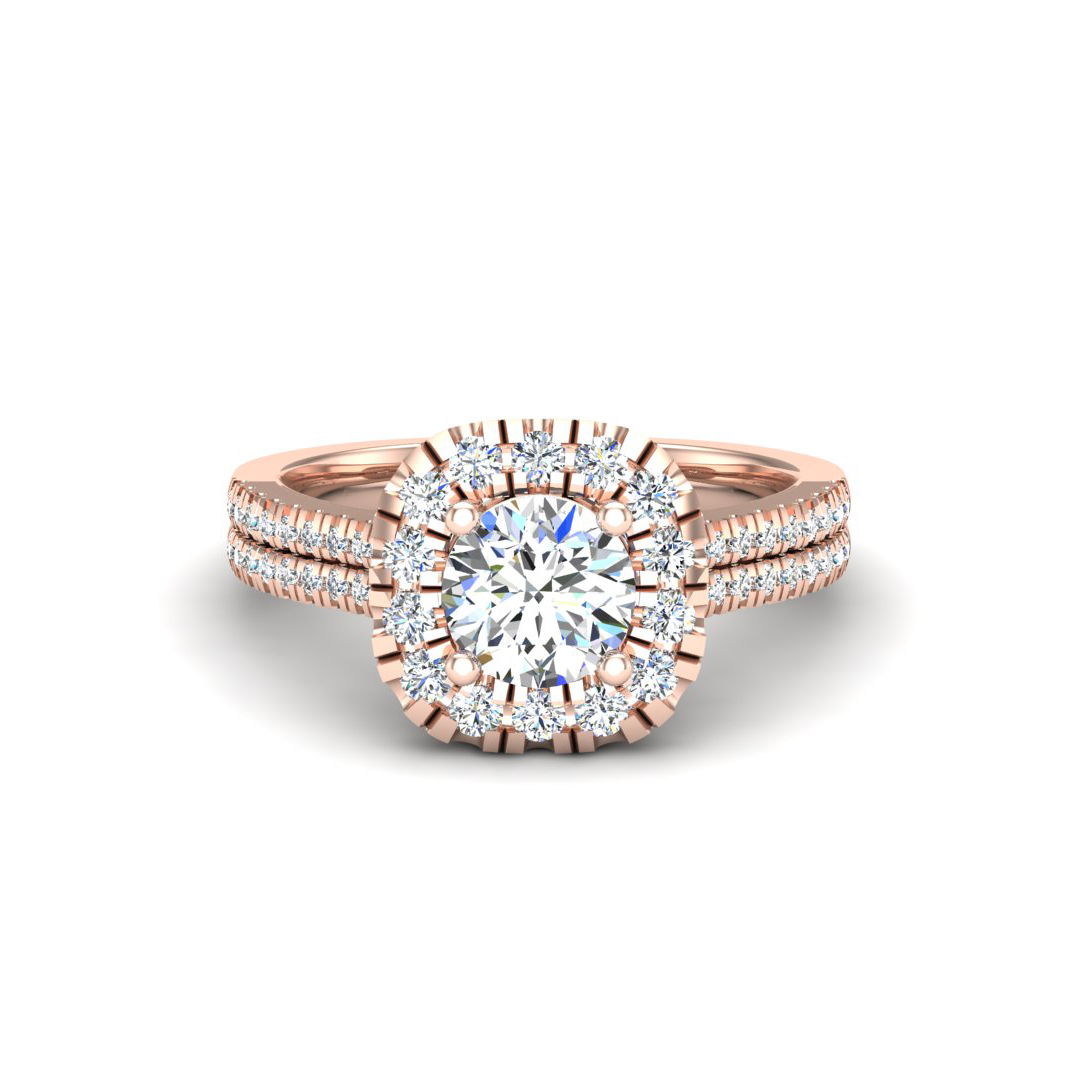 Piper Halo Engagement Ring